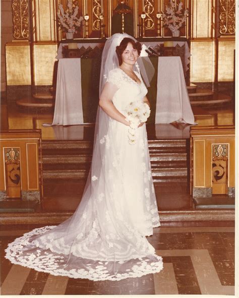 in 1976 my wedding dress cost 3 times my monthly salary luckily my grandmother help pay for my