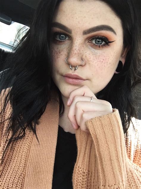 Image By 95 On Piercing Nose Piercing Freckles Piercings