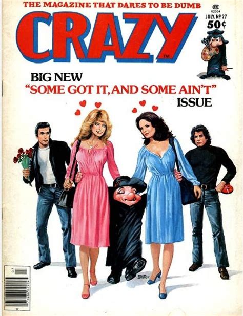 Farrah Fawcett Covers Crazy Magazine Us July 1977 Am I Crazy Going