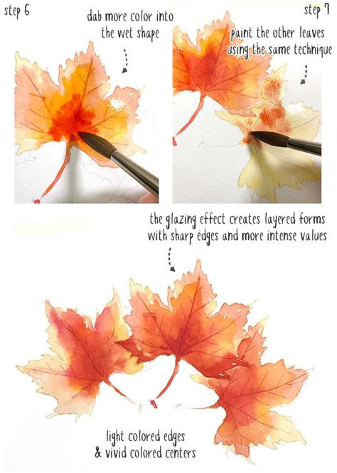 Watercolor Fall Leaves How To Paint Autumn Leaves The Easy Way With