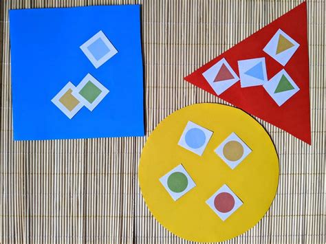 O ingrediente básico é a criatividade para ofertar às crianças uma gama de possibilidades de reforçar o conhecimento das cores. recortar figuras geometricas 02 - Criando com Apego