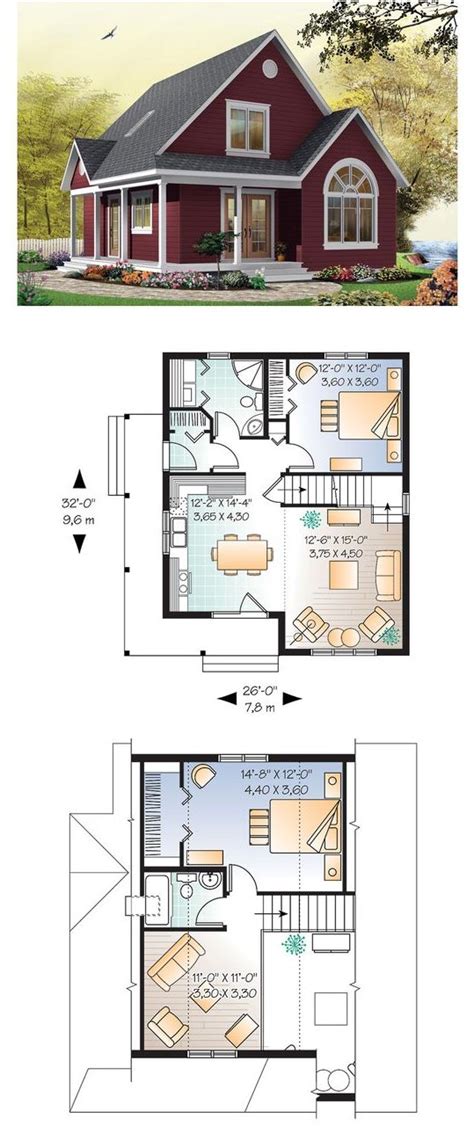 Cozy Cabin Floor Plans Floorplans Click
