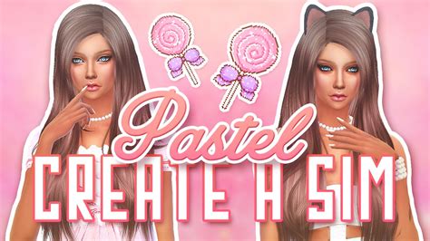 The Sims 4 Create A Sim Pastel Youtube