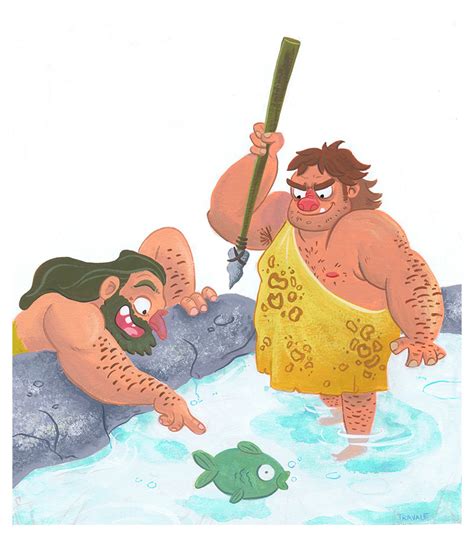 Fishing vector clipart and illustrations (66,451). Caveman clipart fishing, Caveman fishing Transparent FREE ...