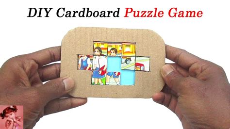 Cardboard Puzzle Game For Kids How To Make Cardboard Puzzle Game At
