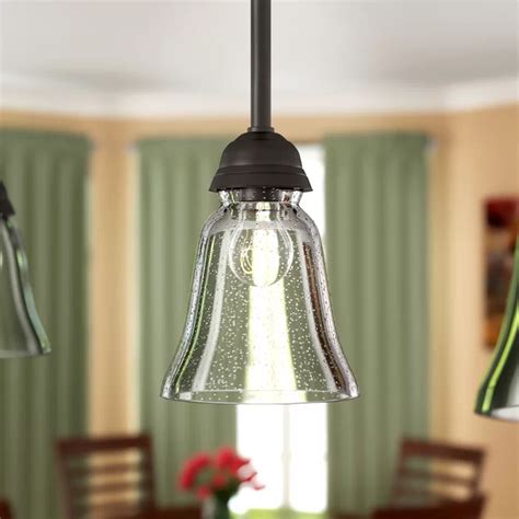 525 H X 5 W Glass Bell Pendant Shade Screw On In Clear Glass Light Shades Pendant