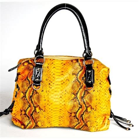 Giraffe Print Purses And Wallets Great Price Large Yellow Snake Print