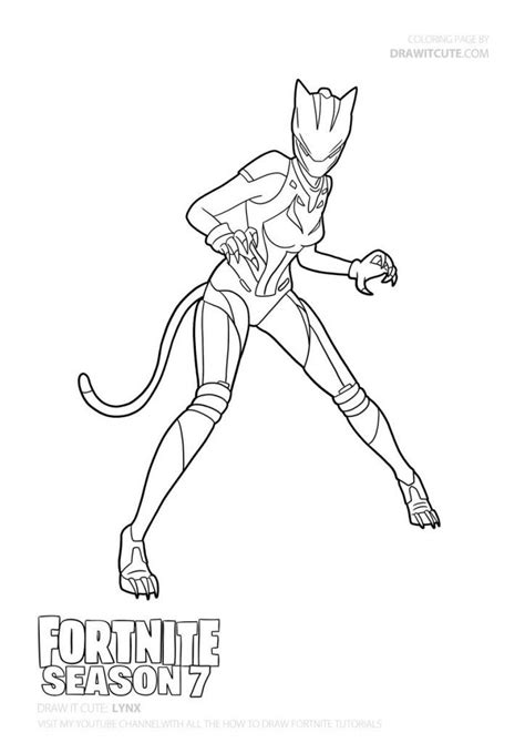 Print abstrakt fortnite skin coloring pages birthday coloring. How to draw Lynx | Coloring pages, Coloring pages for boys ...