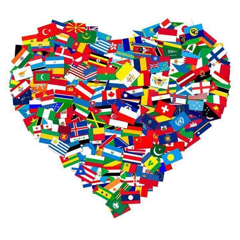 Pin By Social Sasha On My Style Flags Of The World Heart Canvas Flag