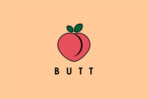 Download Logo Design Pink Peach Booty Butt Emoji Icon Vector