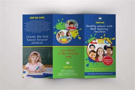 Tri Fold Brochure Template Education Brochure Template
