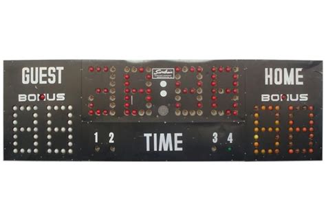 Retired High School Gym Basketball Scoreboard Sold For 69900