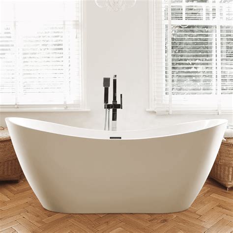 71 Carzer Acrylic Double Slipper Freestanding Tub — Magnus Home Products