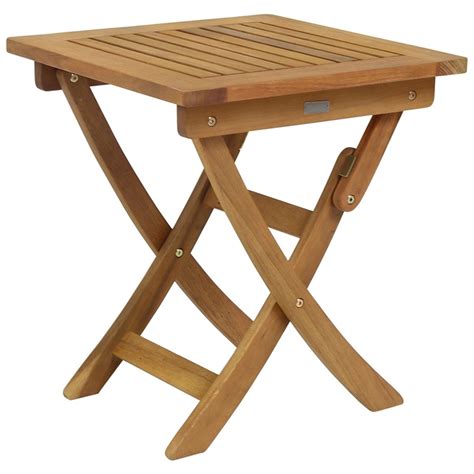 Charles Bentley Fsc Small Wooden Square Foldable Patio Table Robert Dyas