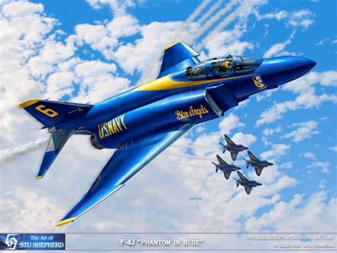 ART PRINT F Phantom Blue Angels Print By Shepherd EBay Blue Angels Blue Digital Art