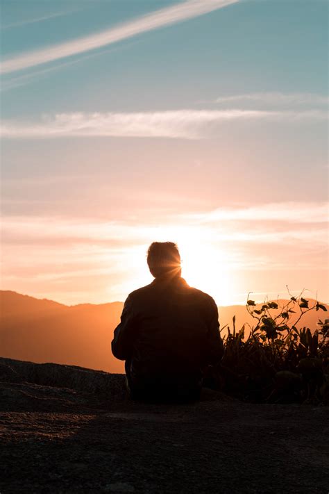 Lonely Silhouette Man