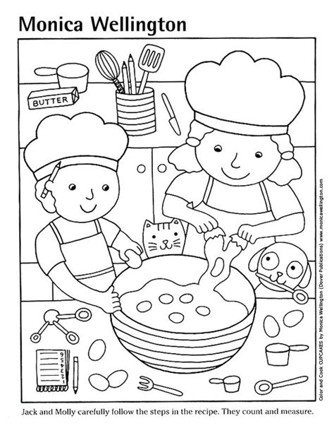 Monica Wellington Activities Coloring Books Coloring Pages Cooking Theme