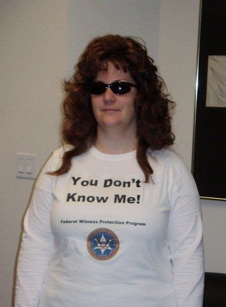 Easy Witness Protection Program Costume Made The Shirt Myself By Printing An Iron On From My