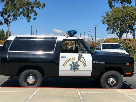 rare authentic 1982 california highway patrol dodge ramcharger chp