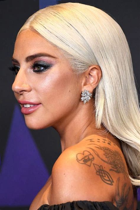 Lady Gaga In 2020 Lady Gaga Behind Ear Tattoo Gal
