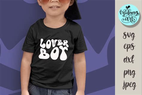 Lover Boy Svg Groovy Kids Cut File Graphic By Midmagart · Creative Fabrica