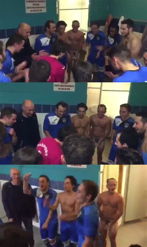 French Footballers Celebrating Naked Locker Room Spycamfromguys My