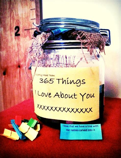 365 Things I Love About You Personalised Jar By Tsfromscratch On