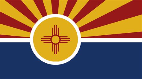 Four States Flag Utah Colorado Arizona And New Mexico