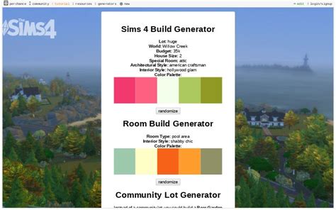 Sims 4 Build Generator