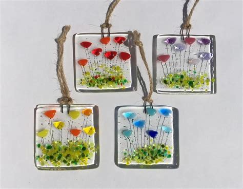 Send spring flowers, plants or gift baskets from ftd.com. Handmade Fused Glass Spring Meadow Flowers Sun Light ...