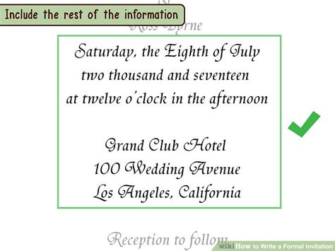 4 Ways To Write A Formal Invitation Wikihow