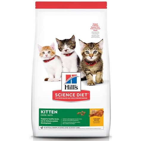 I ordered the science diet indoor dry cat food to transition my cats off of the science diet kitten food. Hill's Science Diet Kitten Food, Chicken Recipe Dry Cat ...