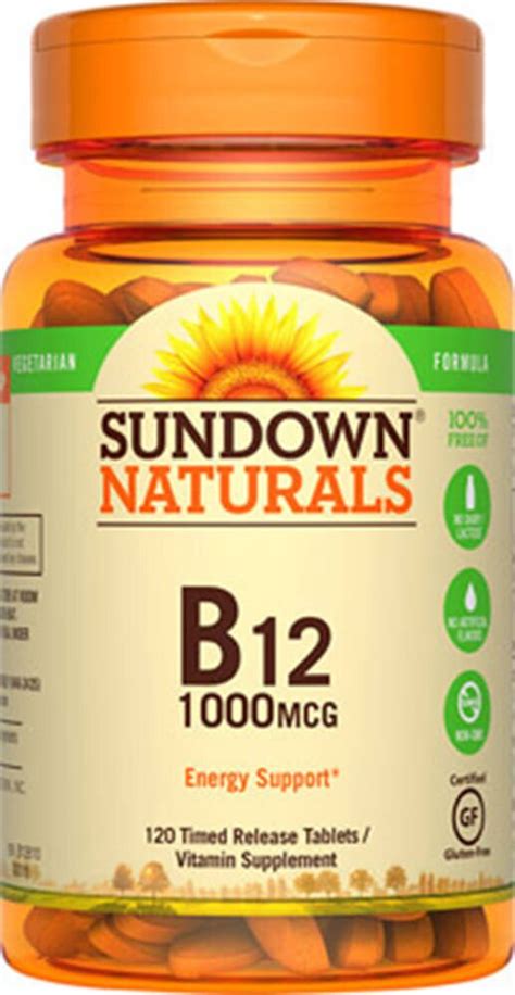 B Vitamins Sundown Naturals B12 1000 Mcg