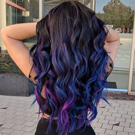 Looking to change your hair color? Los Angeles Hair Salon on Instagram: "Galaxy hair 🖤🦋 by ...