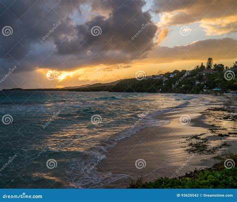 Remote Jamaican Beach Wth Abandoned Fishing Boat And Shirt On Tree Stock Photo Cartoondealer