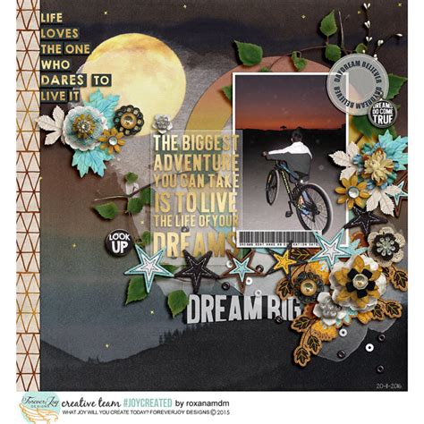 Digital Scrapbooking Kit Beautiful Dreamer Pretties Foreverjoy Designs