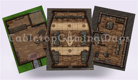 3 Tavern Maps For Dnd Pathfinder And Other Rpgs With And Etsy