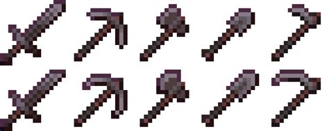 I Wanted To Give The Netherite Tools A More Unique Design Thoughts