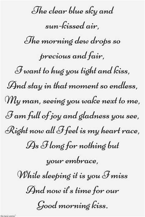 Romantic Good Morning Poems For Him Best Collection