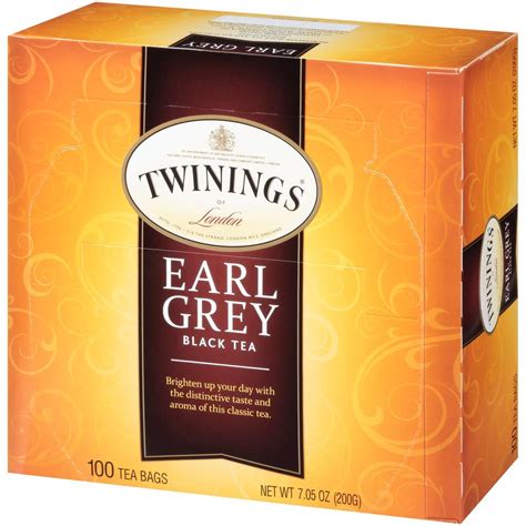 Buy Twinings Earl Grey Black Tea 100 Individually Wrapped Tea Bags Flavoured With Citrus And