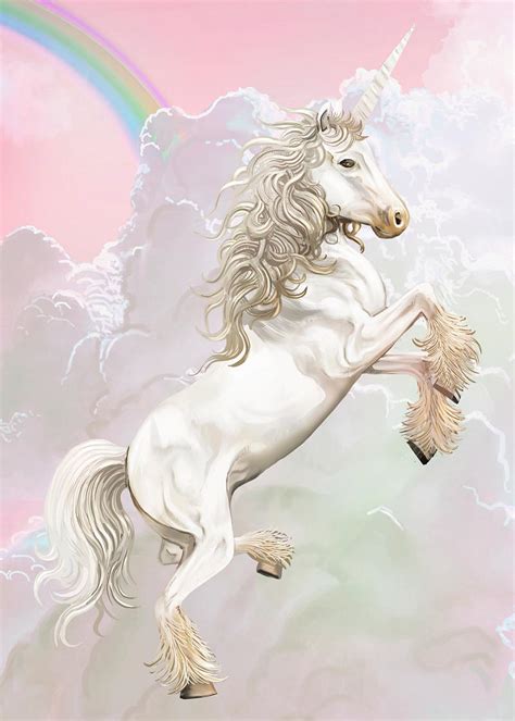 Vintage Unicorn Illustration Free Stock Vector 556621