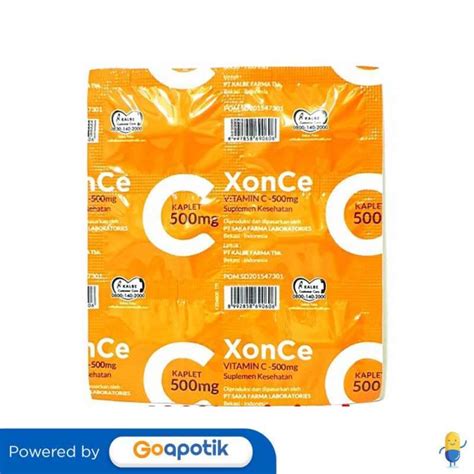 Jual XON CE 500 MG STRIP 6 KAPLET Di Seller Apotek Mitrasana Pulo