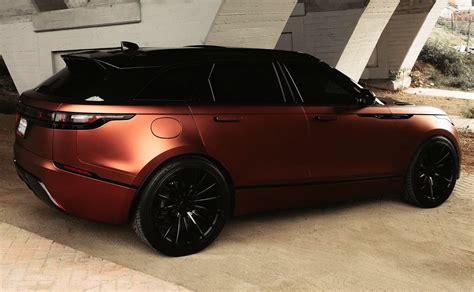 2021 Tinted Range Rover Velar Wrapped In Matte Autumn Fire