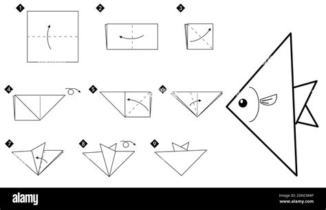 Cómo Hacer El Pez Del Triángulo Del Origami Paso A Paso Sencillas