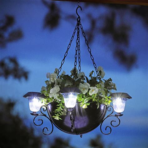 Hanging Planter With Solar Lights Innovations