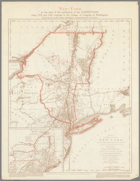 A Map Of The Province Of New York Reduced From The Large Drawing Of