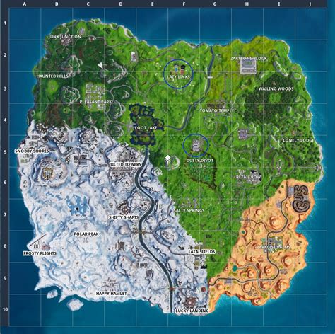 Week 7 Challenges Fortnite Chest Map