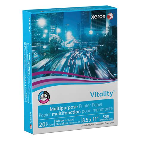 Xerox Vitality Multi Use Printer Paper Uncoated Letter Size 8 12 X
