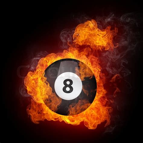 The gameplay is fast paced, and you must be both accurate and quick. Pool Billiards Ball in Fire. Computer Graphics. | Stock ...