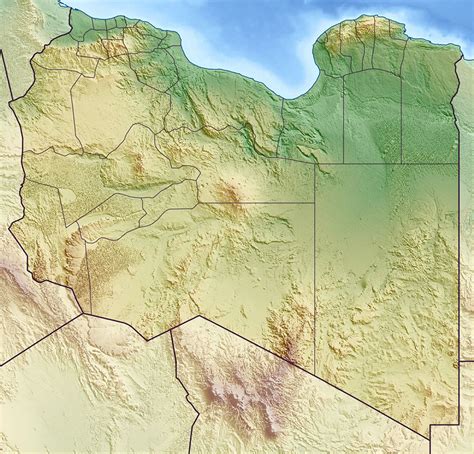 Detailed Relief Map Of Libya Libya Africa Mapsland Maps Of The